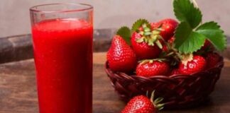 Pedoman Budidaya Stroberi Jus stroberi merah