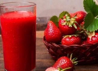 Pedoman Budidaya Stroberi Jus stroberi merah
