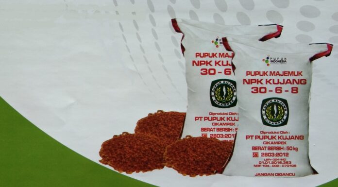 NPK Kujang 30-6-8, Pupuk Tanaman Pangan dan Sayuran Daun Pupuk majemuk.