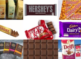 9 Merek Cokelat Batang Penyejuk Suasana Hati Cokelat riil biasa disimpan di showcase, sementara cokelat kompon biasa disimpan di rak biasa.