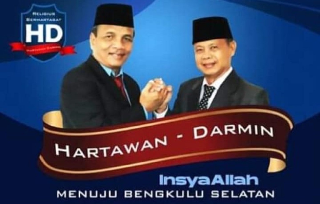 Hartawan dan Darmin bakal calon Bupati dan Wakil Bupati Bengkulu Selatan periode 2021 – 2025.