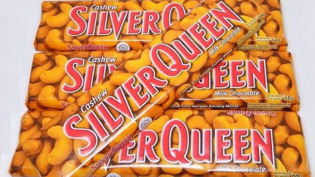 Cokelat SilverQueen sangat terkenal di Indonesia.