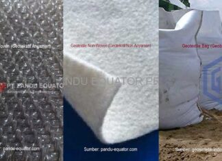 Aplikasi Geosintetik pada Akuakultur Geotextile dapat digunakan untuk mengendalikan erosi pada pinggir tambak atau kolam.