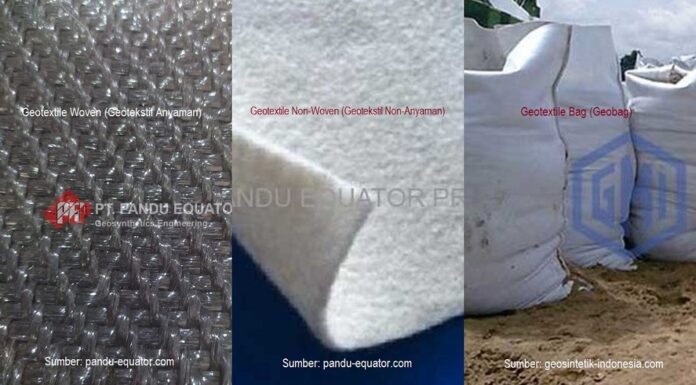 Aplikasi Geosintetik pada Akuakultur Geotextile dapat digunakan untuk mengendalikan erosi pada pinggir tambak atau kolam.