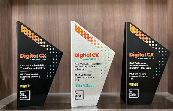 BNI Meraih 3 Penghargaan Internasional Digital CX Awards 2025 BNI meraih 3 penghargaan Digital CX Awards 2025